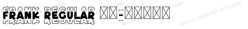 frank regular 粗体字体转换